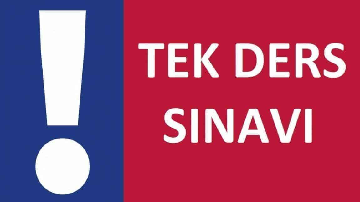 Tek Ders Sınavları